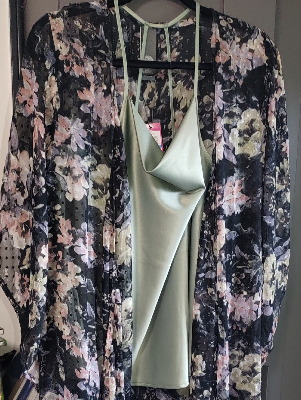 Floral Kimono Plus Camisole